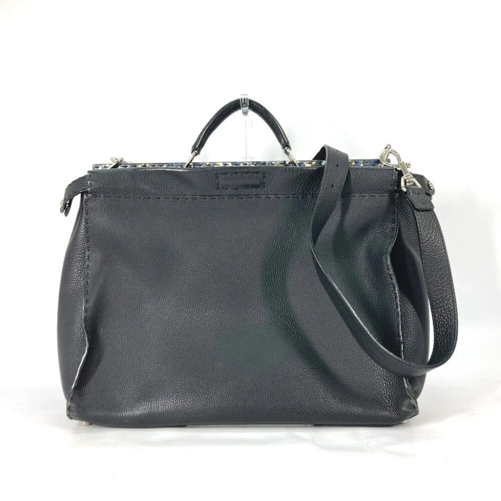FENDI 7VA388 Selleria Peekaboo 2WAY Hand Bag Shoulder Bag Crossbody Business bag